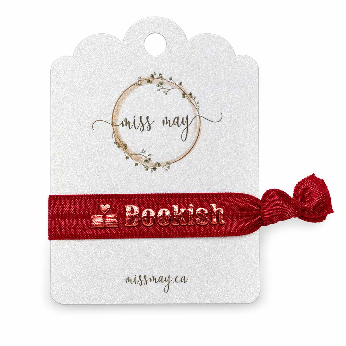 Bookworm & Bookish Hair Tie Bracelets – Foiled Elastic | Miss May