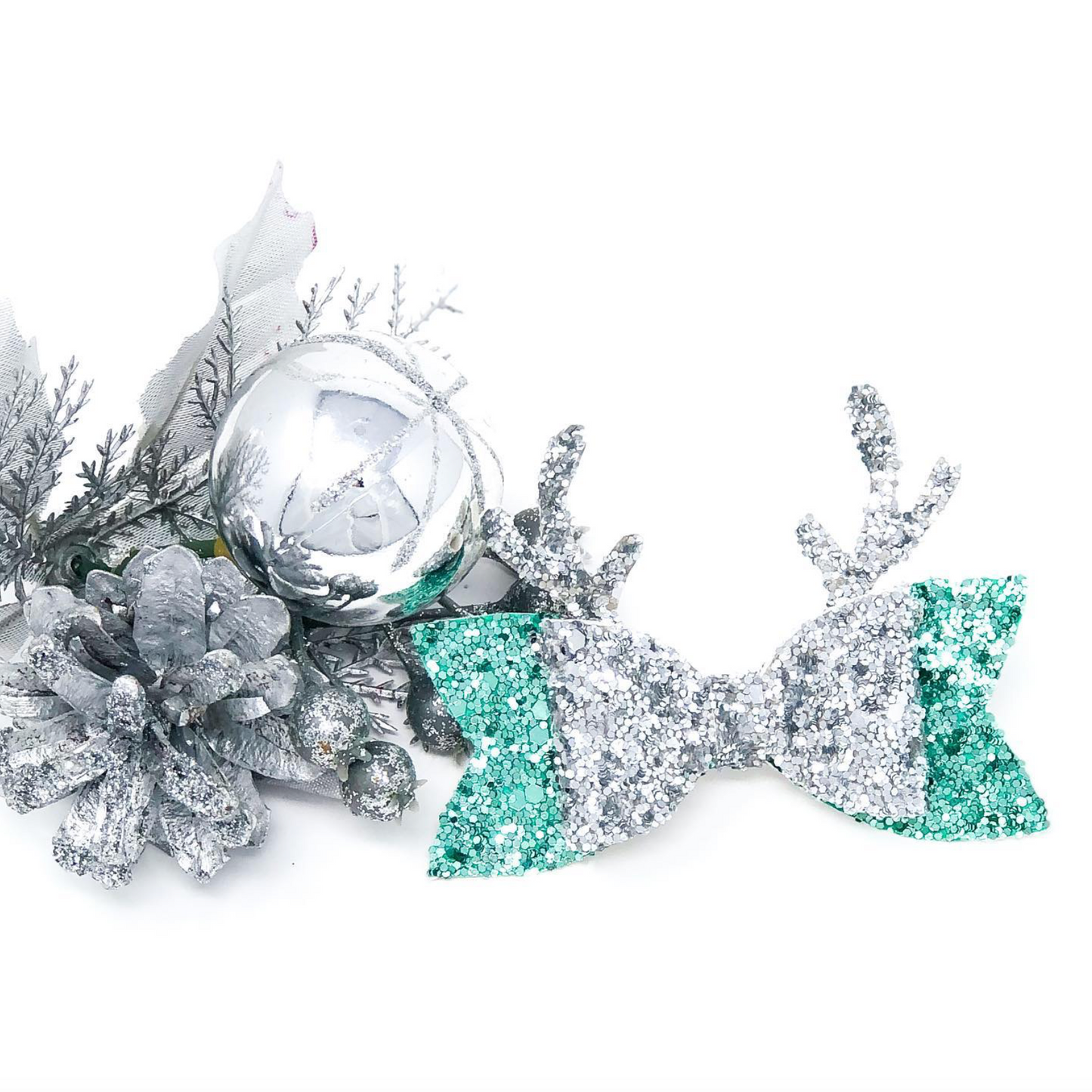 Christmas Reindeer Hair Bow Digital Cut File – PDF & SVG DIY Template | Miss May