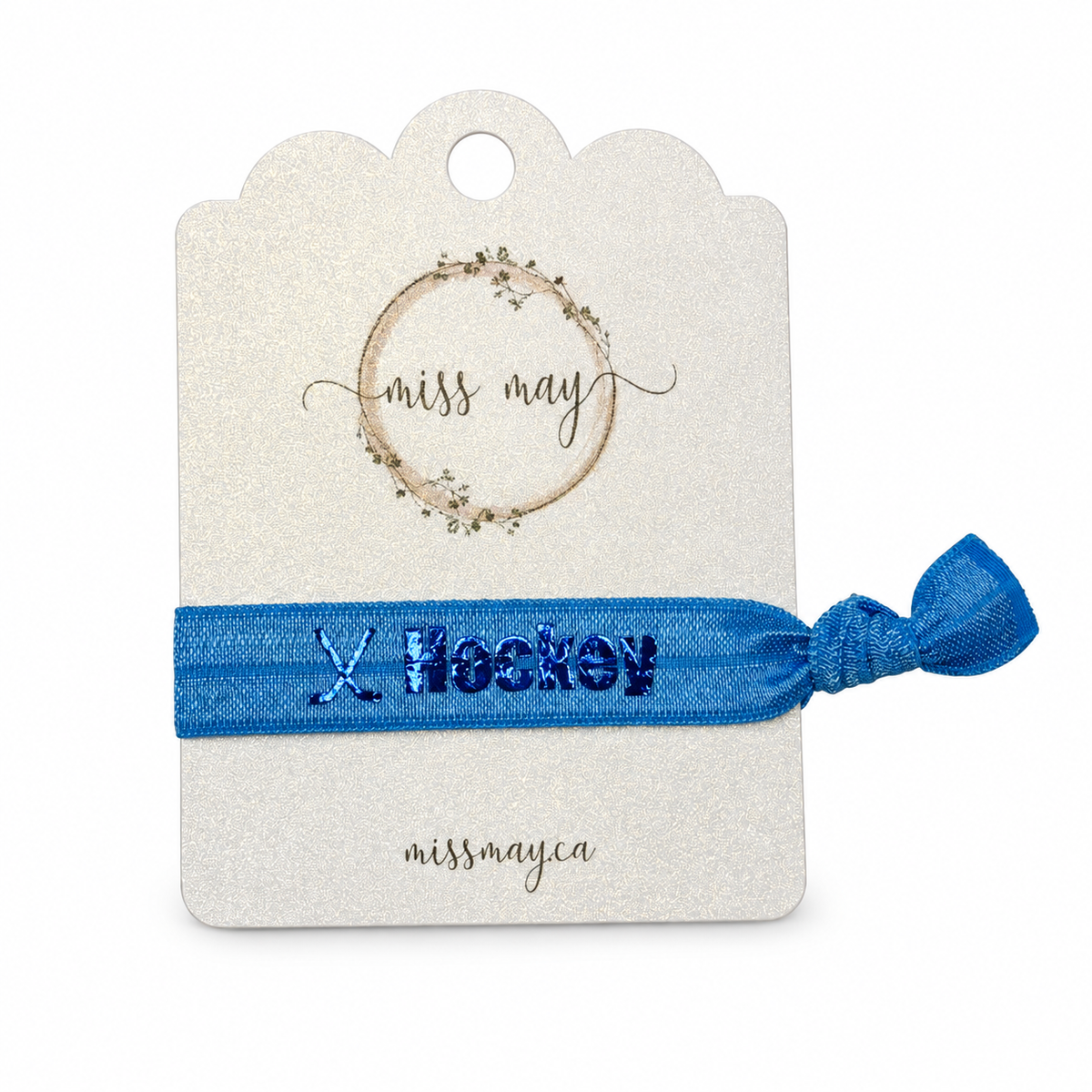 Hockey Hair Tie Bracelets – Foiled Elastic | Miss May