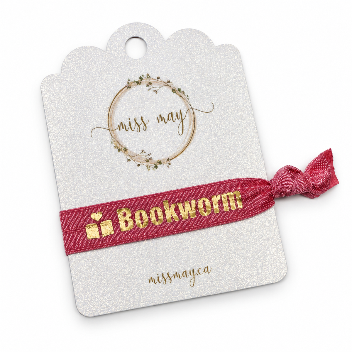 Bookworm & Bookish Hair Tie Bracelets – Foiled Elastic | Miss May