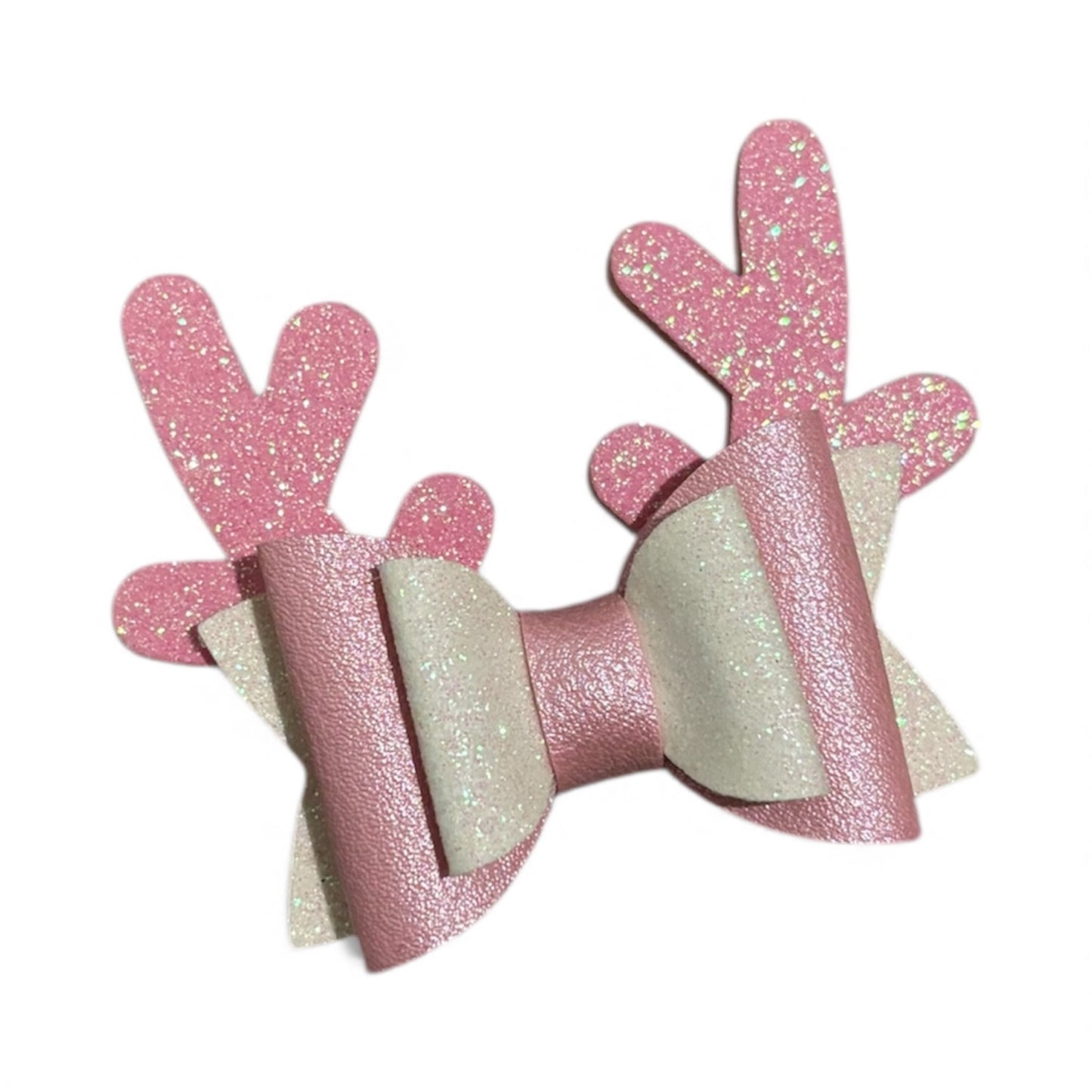 Reindeer Hair Bow – Christmas Holiday Bow for Girls | Miss May