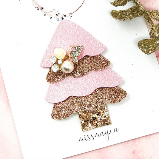 Christmas Tree Hair Bow Digital Cut File – PDF & SVG DIY Template | Miss May