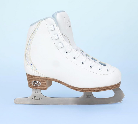 Riedell Skates - Sparkle - Recreational Soft Beginner Womens/Toddler/Girl Figure Ice Skates | Ice Blue
