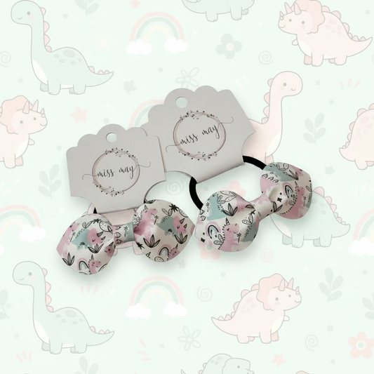 Handmade boutique dinosaur unicorn fairy bow for kids hair styling accessory