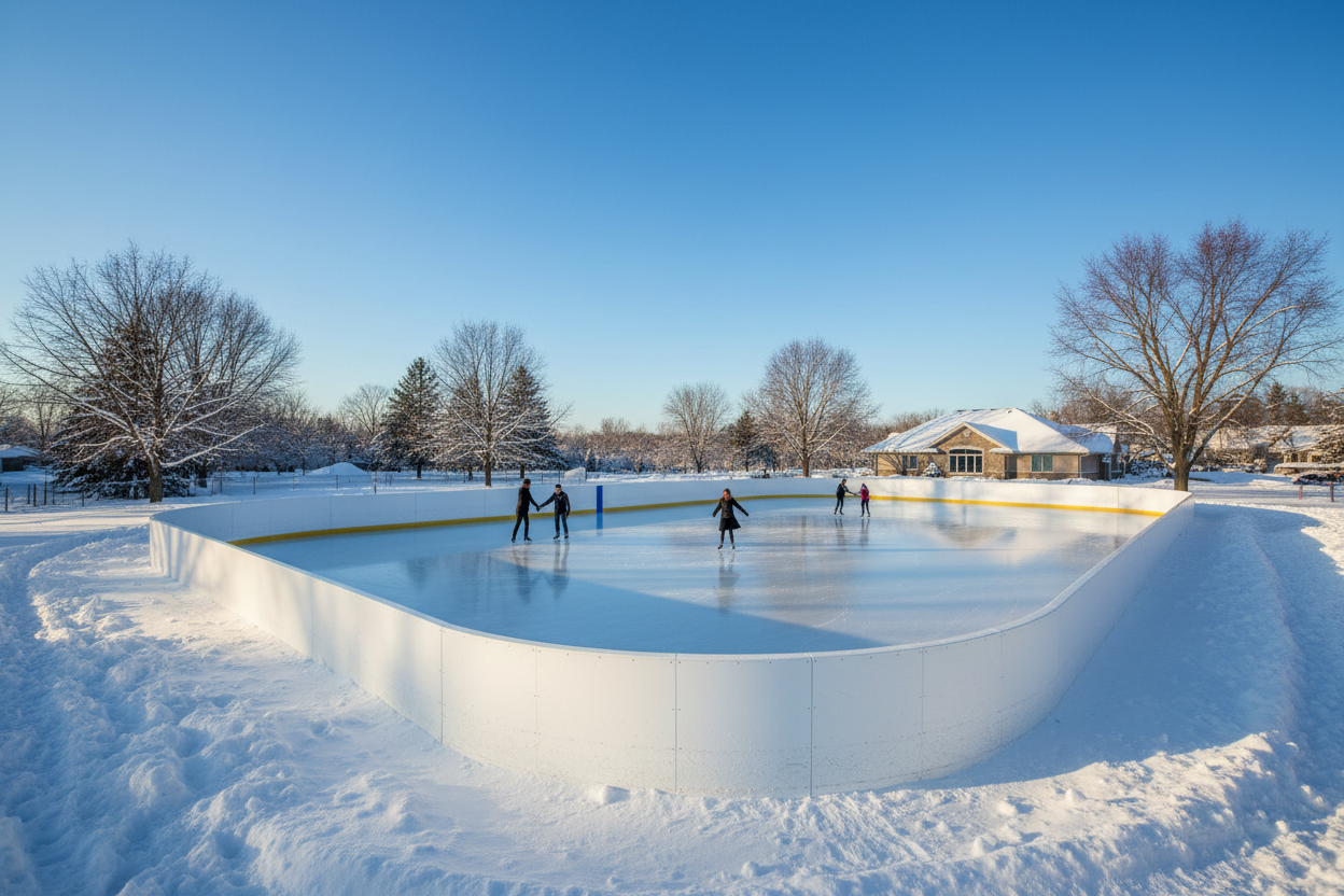 i want it to be an outdoor rink, but not a lake or pond 