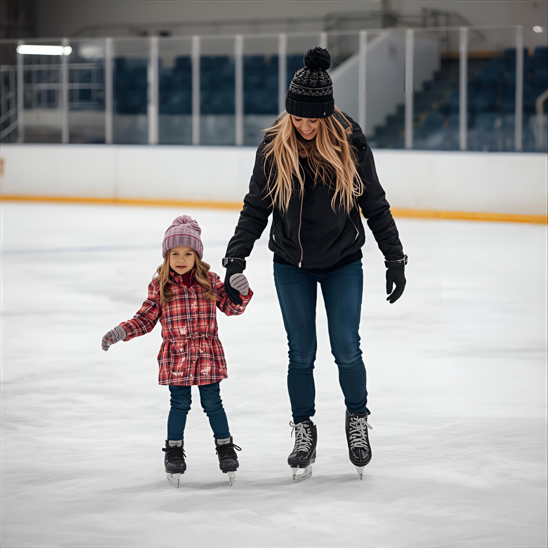 Kids skating lesson in Chestermere
