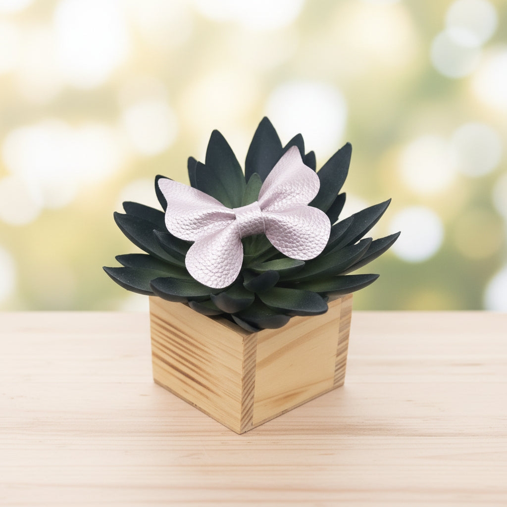shimmer lavender hair bow accessory for everyday wear