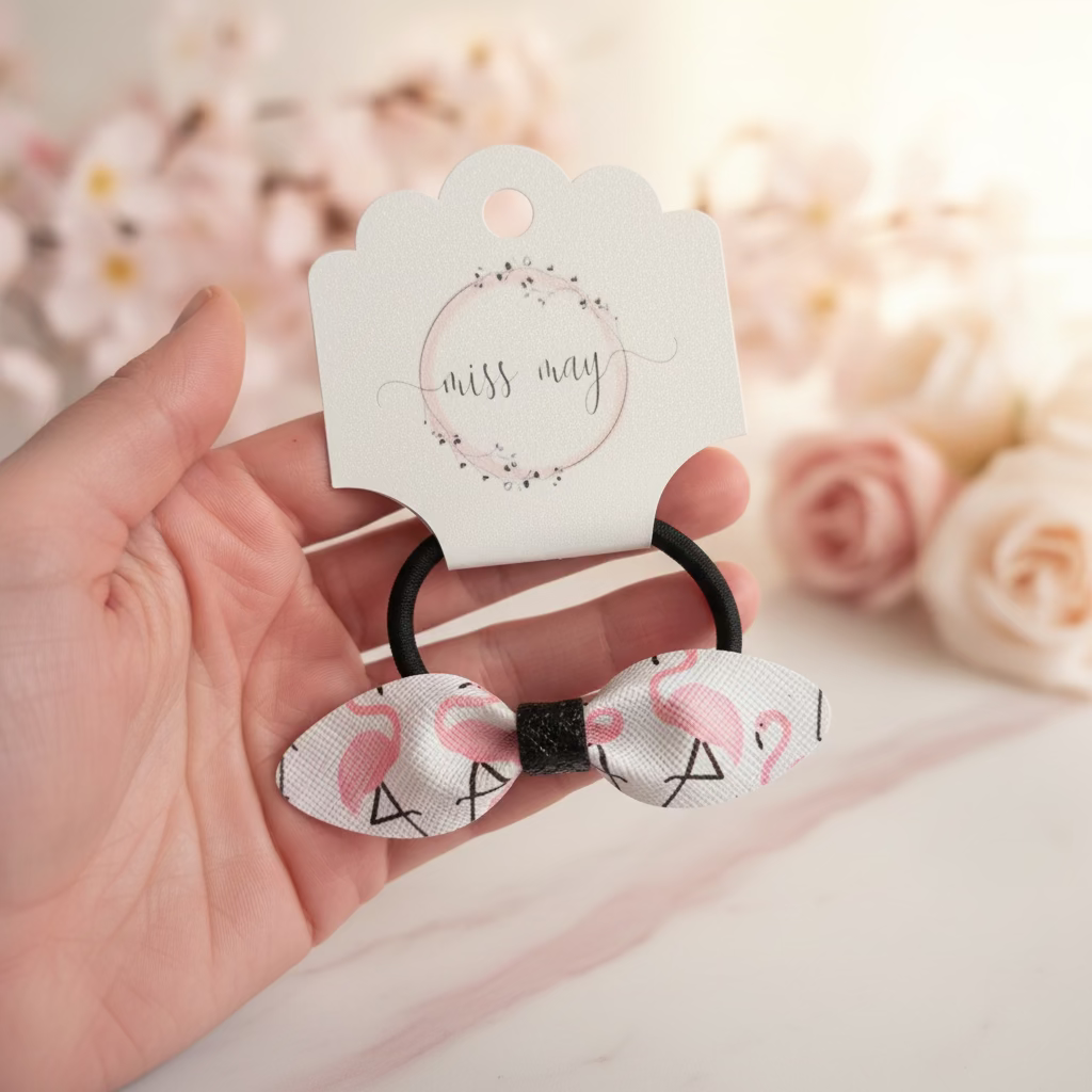 flamingo hair tie for girls